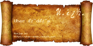 Uher Ádám névjegykártya