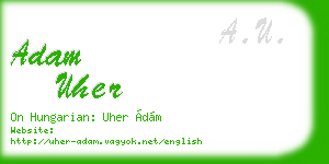 adam uher business card